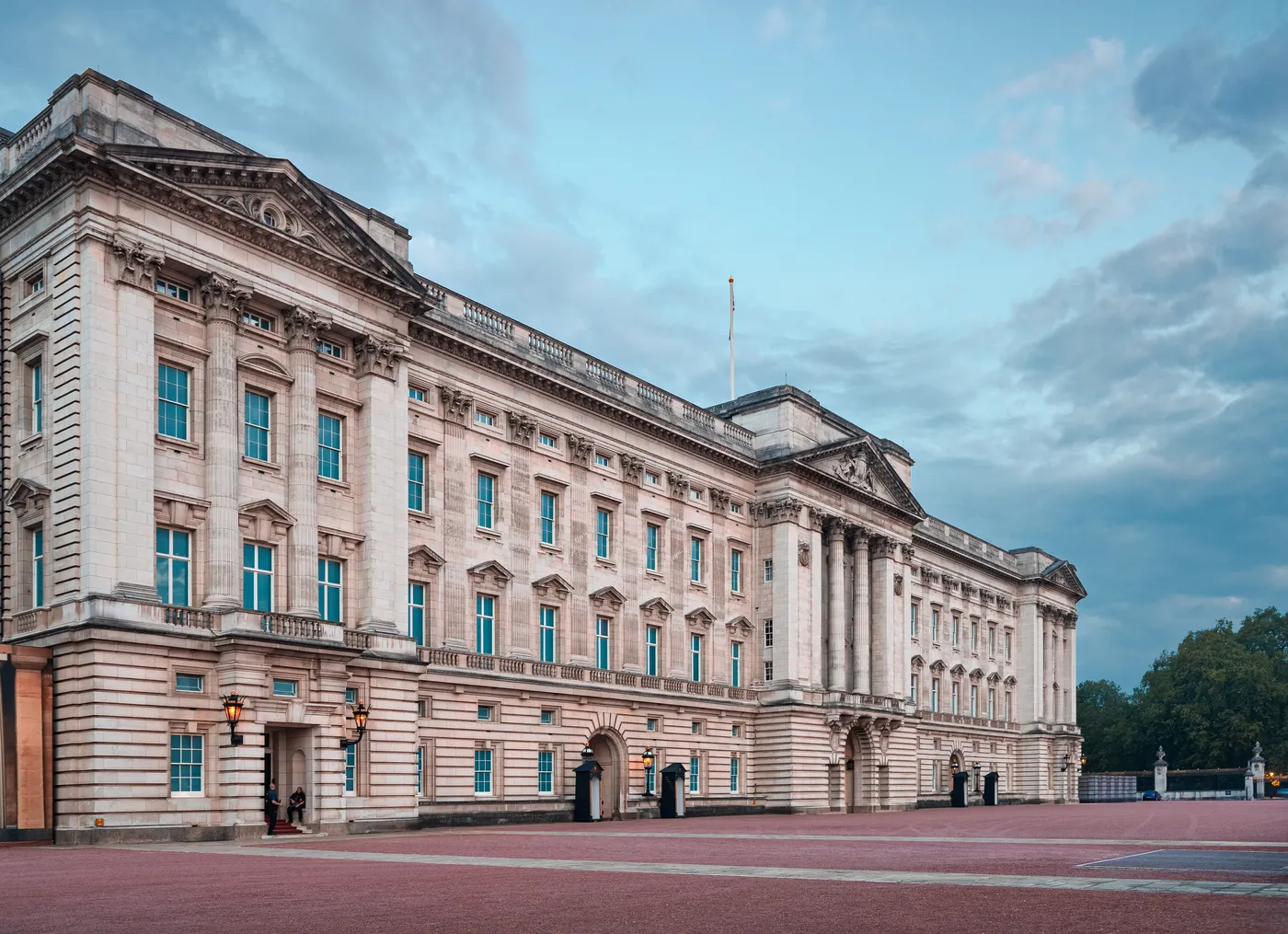East front of Buckingham Palace with the Victoria Memorial in the morning