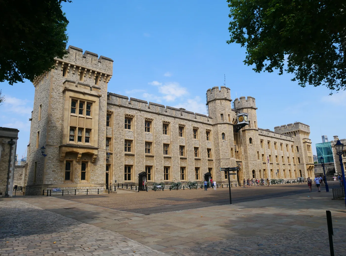 The Waterloo Block at the Tower of London, the building that houses the Crown Jewels